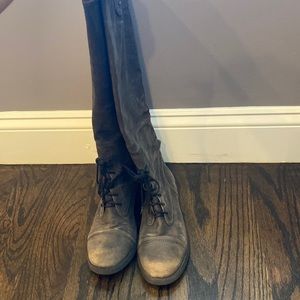 Lucky brand distressed boots